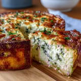 Rich, savory quiche filled with tender asparagus spears and melted Brie, ideal for springtime celebrations.