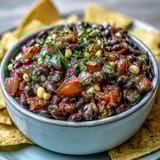 Vibrant 3-Ingredient Cowboy Caviar Dip featuring zesty black beans, corn, and pico de gallo—ideal for summer parties.  