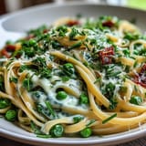 Spring Pasta Lemon Cream Peas