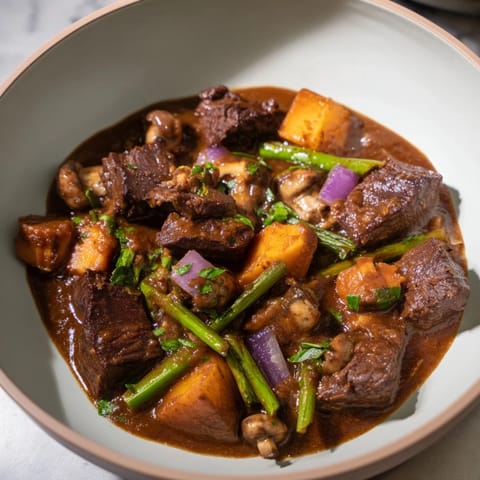 Earthy Beef Stew with Bread