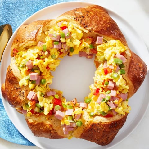 Wreath-Shaped Egg Ham Bake