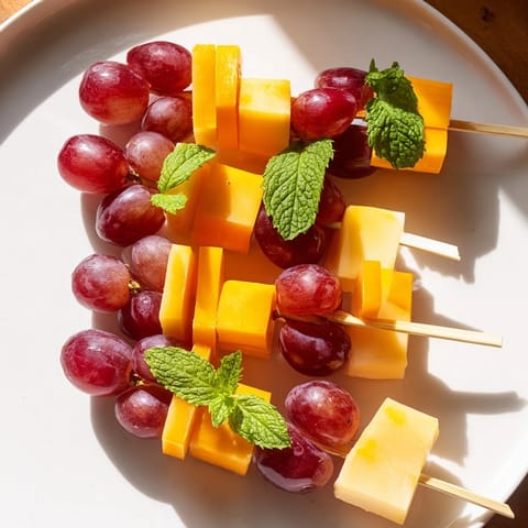 Cheese & Grape Skewers