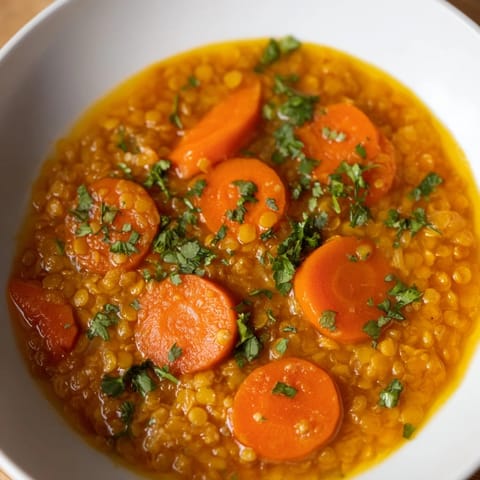 Spiced Carrot Lentil Soup
