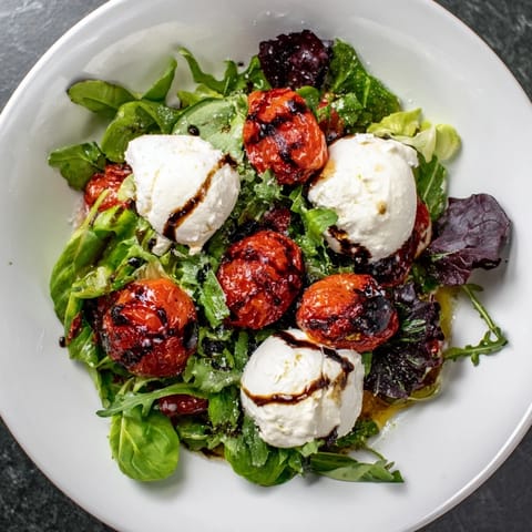 Charred Tomato Burrata Salad