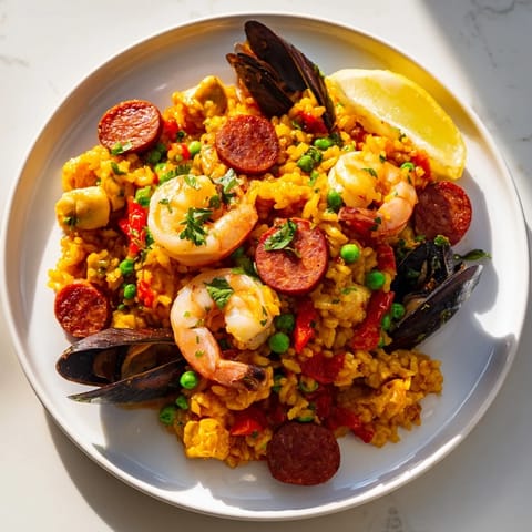 Spanish Paella with Seafood