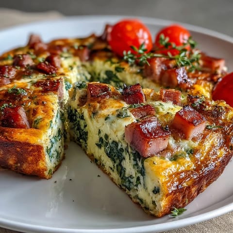 One-Pan Ham Swiss Frittata