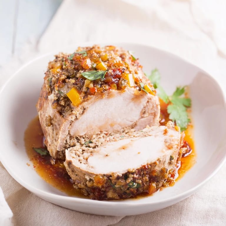 Imagine this moist Everyday Herb-Sprigged Turkey Meatloaf; the fragrant herbs create an inviting aroma for dinner.