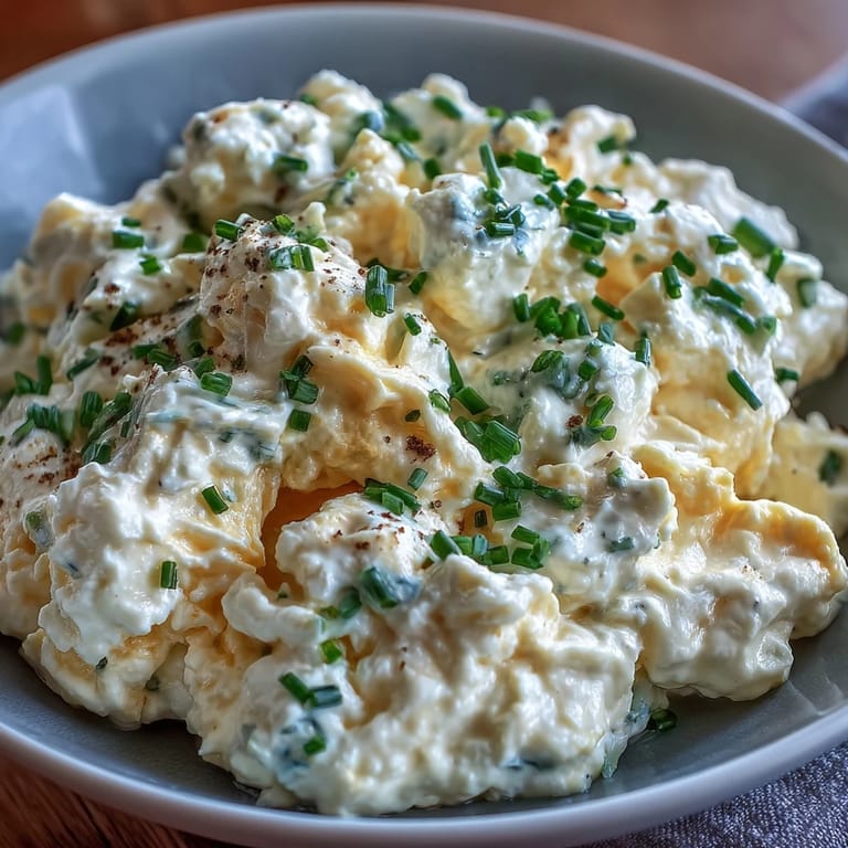 Velvety cottage cheese scrambled eggs, a quick, nourishing American breakfast delight.