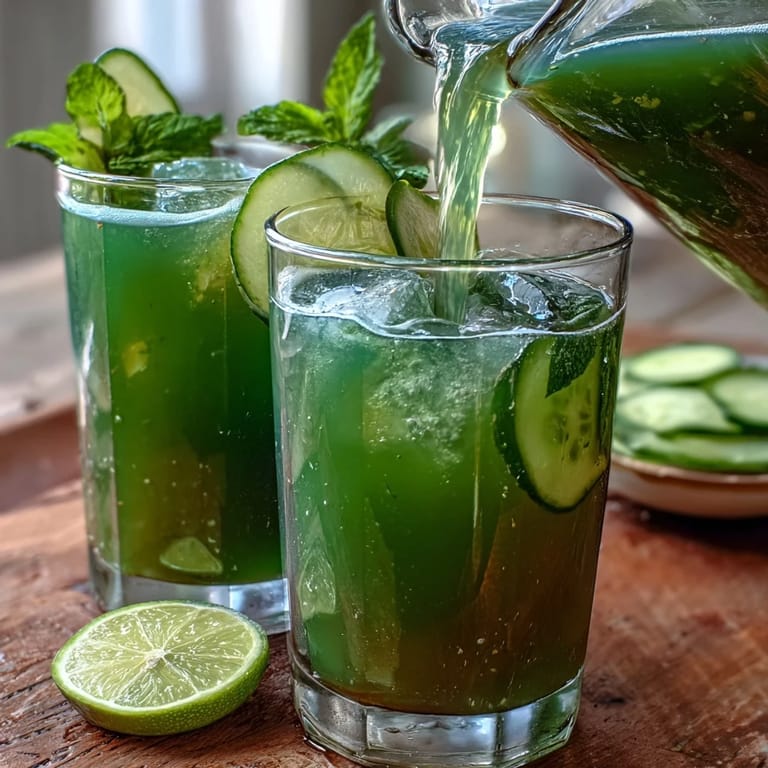 Our Green Detox Cucumber Mint Agua Fresca is a bright, hydrating, blender-made beverage.