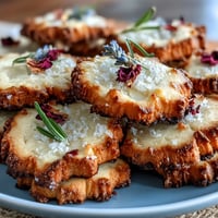 1. Delicate floral shortbread cookies with edible rose petals and lavender, perfect for a Mothers Day treat or elegant dessert platter.  